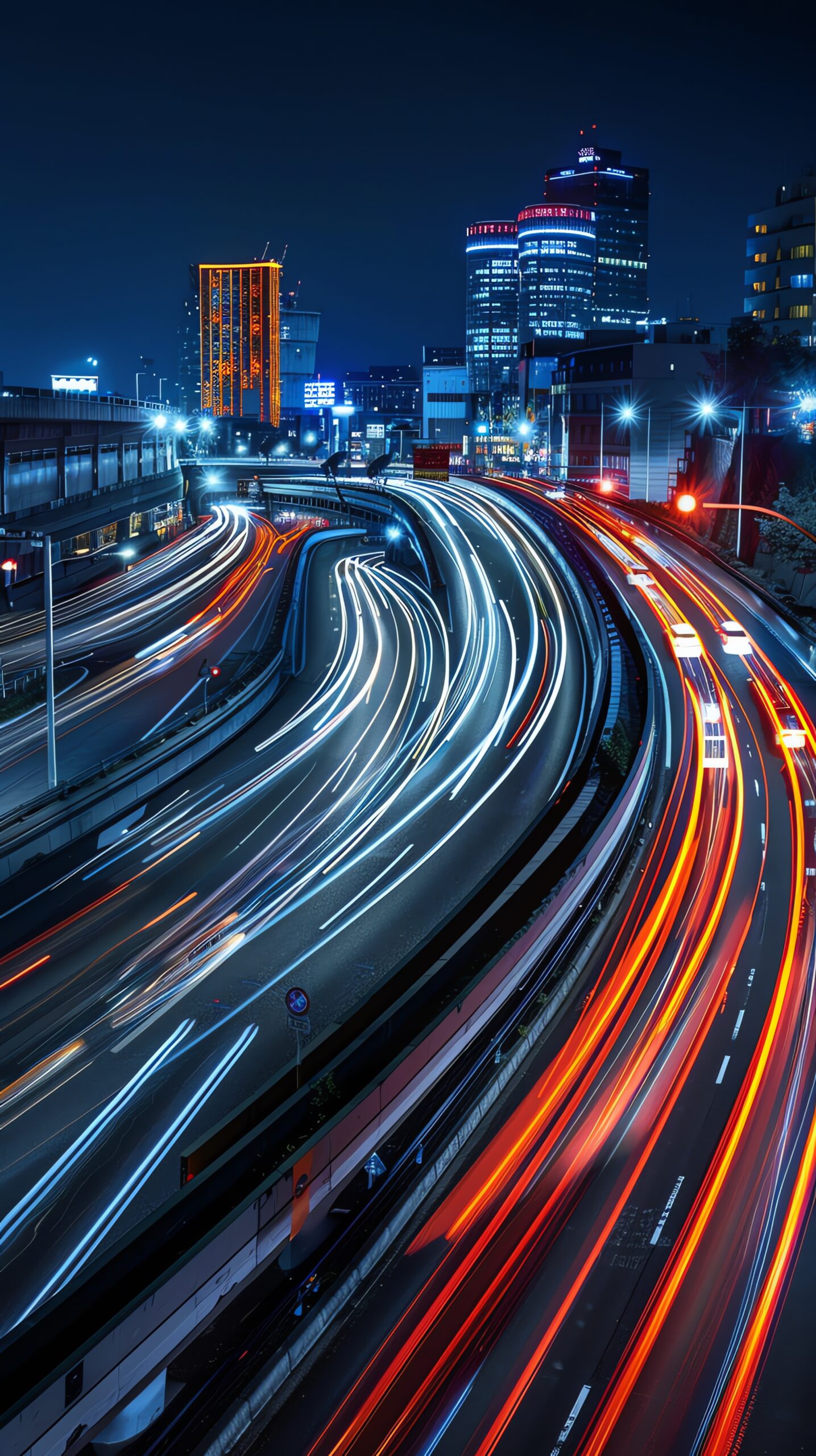 busy-city-street-with-traffic-light-cityscape-background